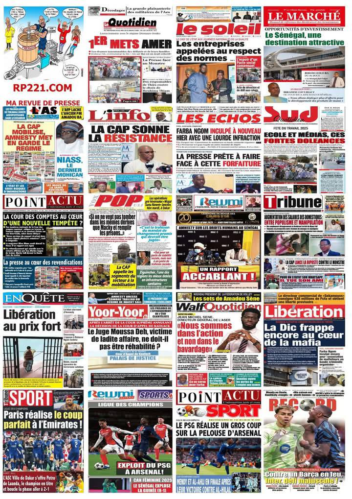 SenCaféActu du 30 avril 2025