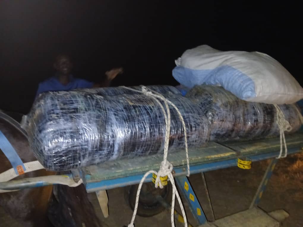 300 Kg De Yamba Saisis à Sokone Et Fimela