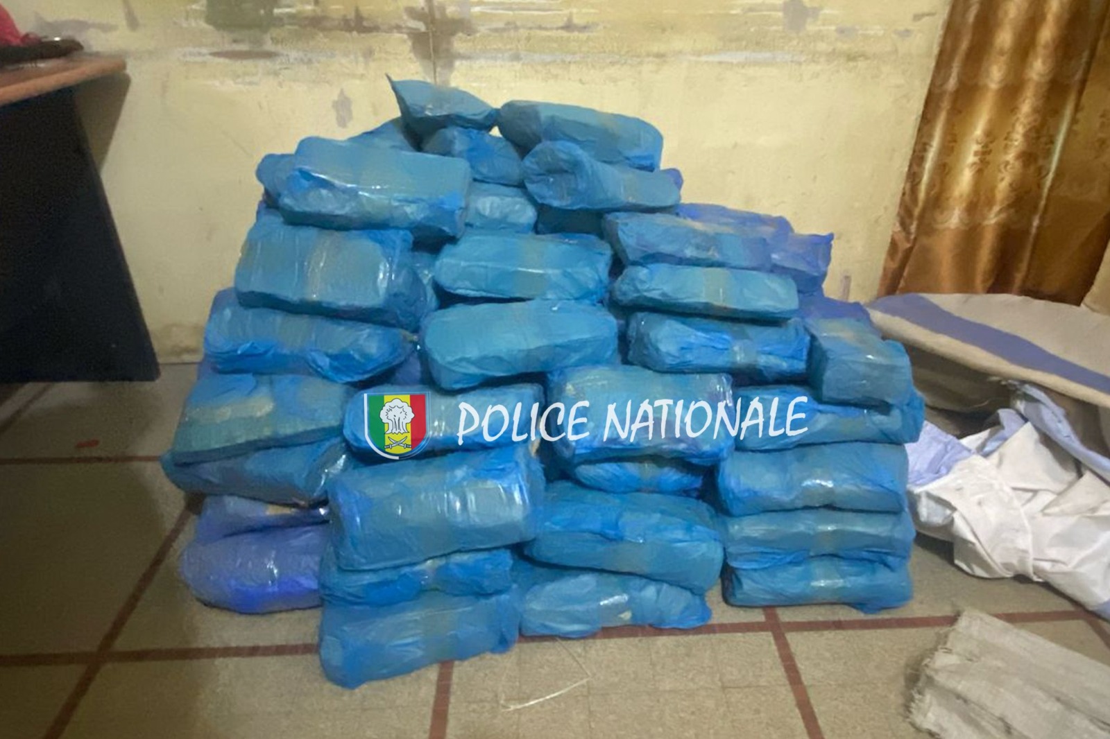 KAOLACK : 119 KG DE CHANVRE INDIEN SAISIS PAR LA BRIGADE RÉGIONALE DES STUPÉFIANTS
