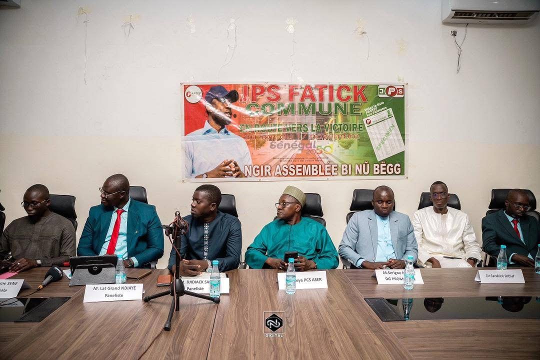 24h de la Jeunesse Patriotique du Sénégal (JPS) de la commune  de Fatick :   La réflexion d’une jeunesse sur les opportunités pour la ville de Fatick dans la Vision 2050 à travers ses quatres axes